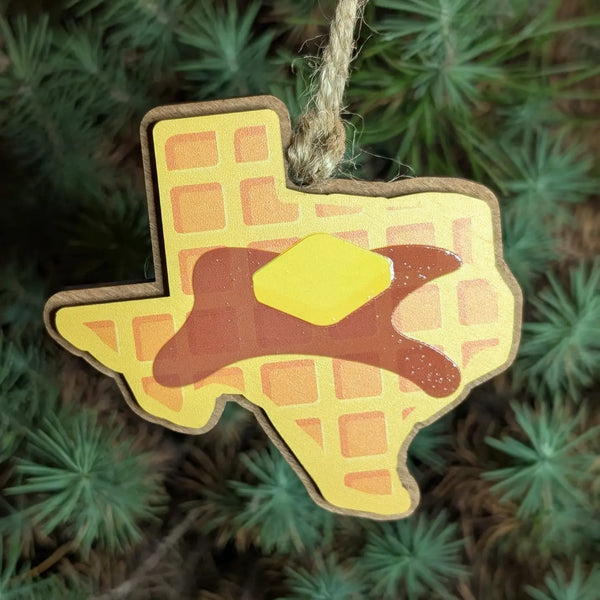 Texas Waffle Christmas Ornament