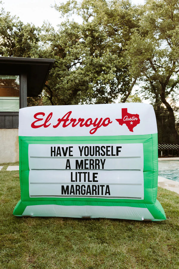 El Arroyo Inflatable Marquee Sign Holiday Decoration