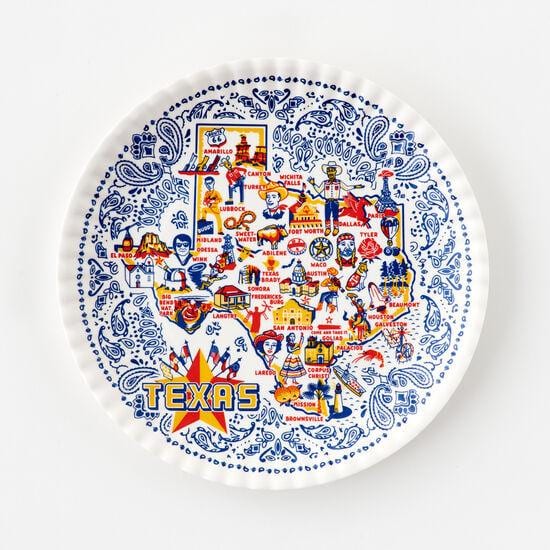 Texas "Paper" Plates - Set of 4