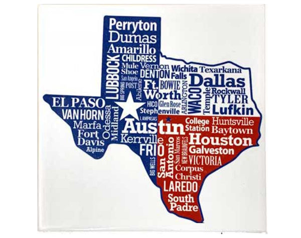 Texas Cities Trivet