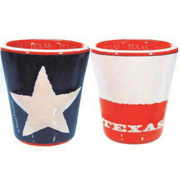 Texas Flag Shot Glass