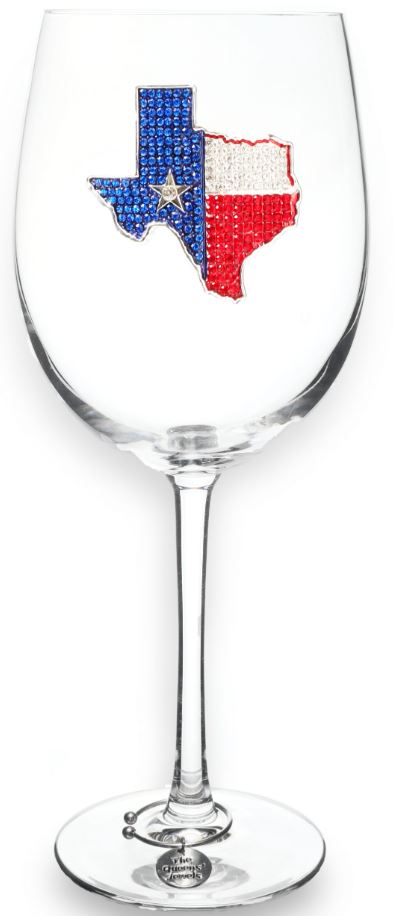 Texas Stemmed Wine Glass