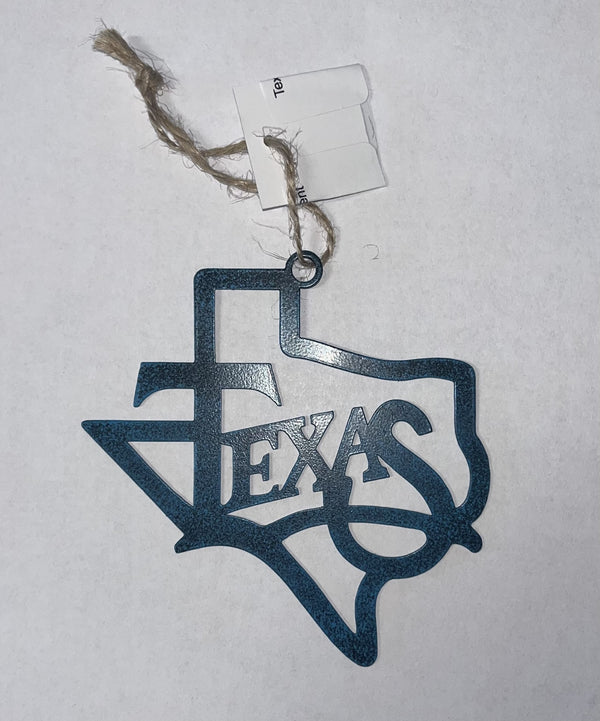Texas Iron Map Ornament
