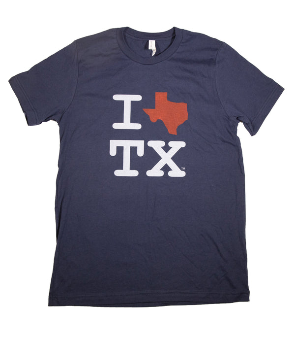 I Love Texas T-Shirt - Navy