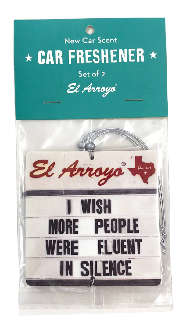 El Arroyo - Fluent in Silence Car Freshener (2 Pack)