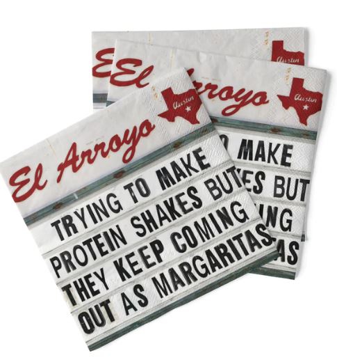 El Arroyo Cocktail Napkins (Pack of 20) - Protein Shakes