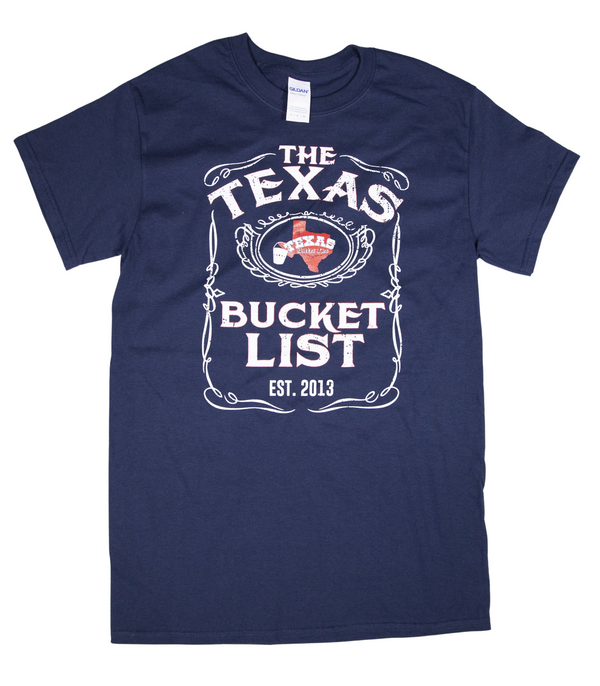 The Official Texas Bucket List Vintage Logo T-Shirt
