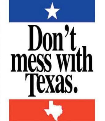 Don't Mess With Texas - Playing Cards