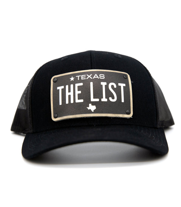 The List Black Trucker Hat