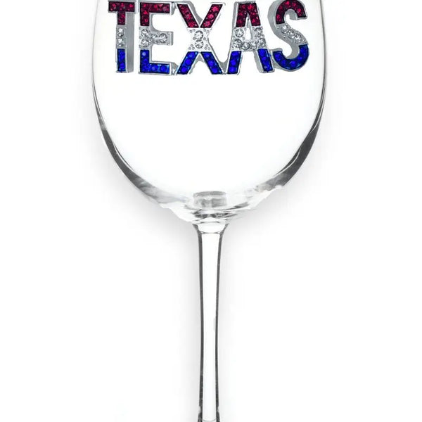 Texas Stemmed Wine Glass