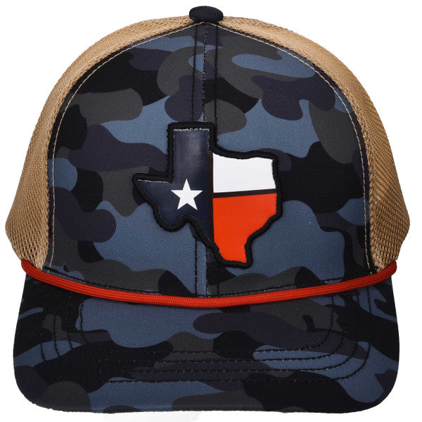 Camo Texas Flag Cap