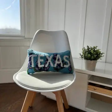 Texas Bluebonnet Hook Pillow