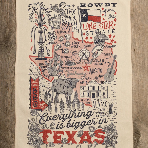 Everything is Bigger and Better in Texas Kitchen Towel