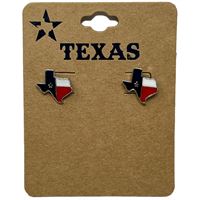 Texas Shape Flag Earrings