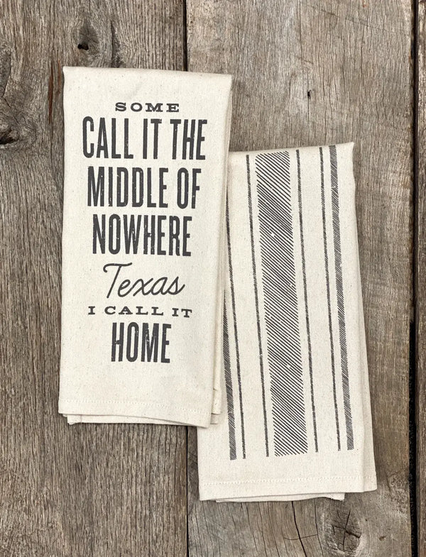 Middle of Nowhere Tea Towel