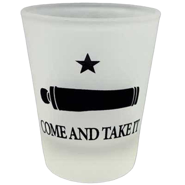 Come and Take It Frosted Shot Glass