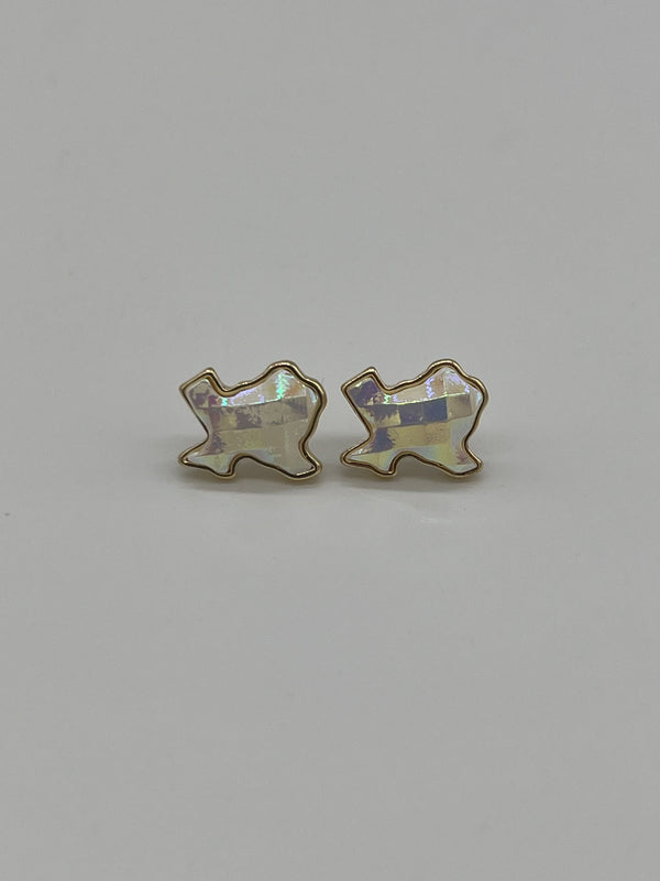 Texas State Textured Studs - Pink Washed