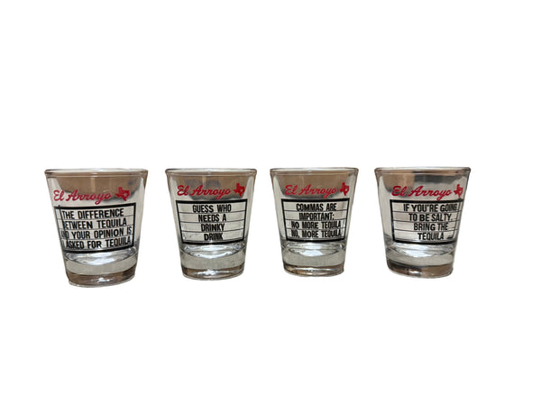 Assorted El Arroyo Shot Glasses