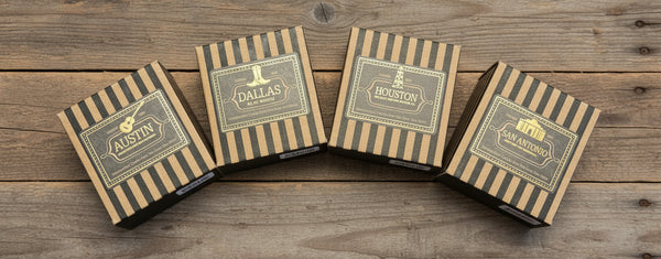 Assorted Texas Cities Candles