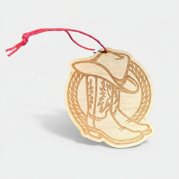 Boot, Hat, & Lasso Ornament
