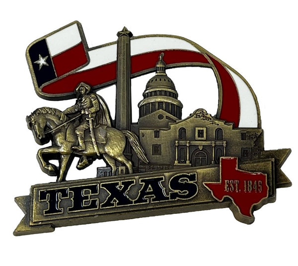 Texas Collage Magnet