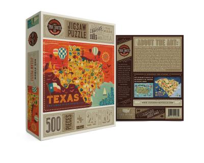 Texas Illustrated 500 Piece Jigsaw Puzzle