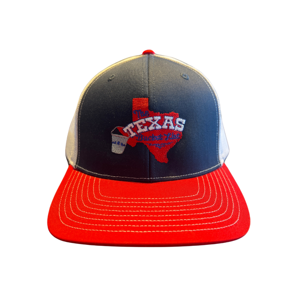 The Texas Bucket List Official Cap - Red, White and Blue