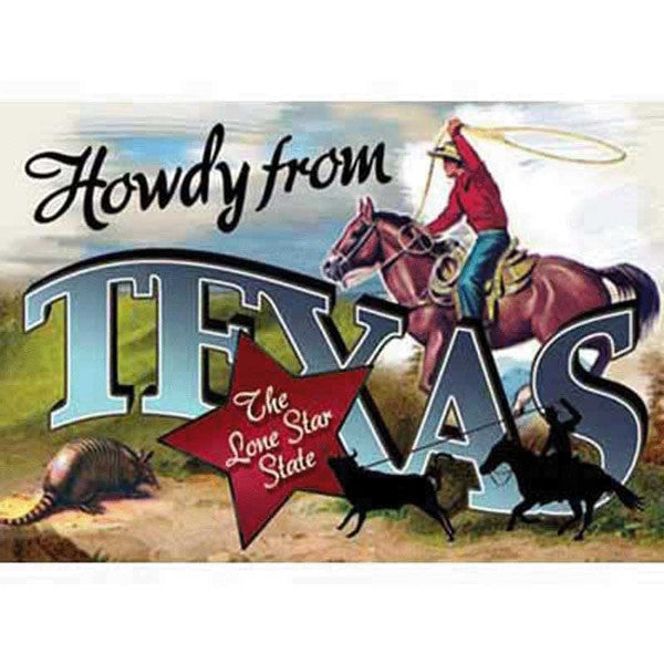Vintage Howdy Cowboy Postcard