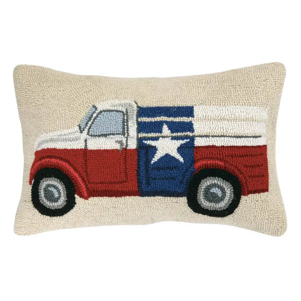 Texas Flag Truck Hook Pillow