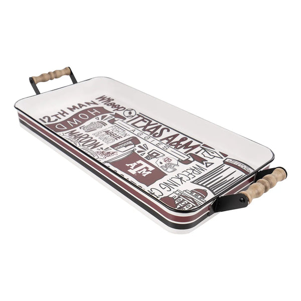 Texas A&M Icon Enamel Tray - Large