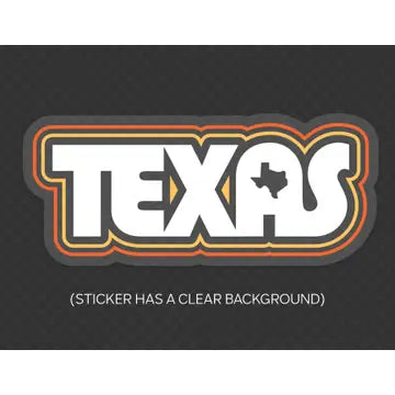 Retro Texas Sticker