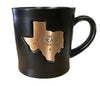 Texas Copper Emblem Map Mug