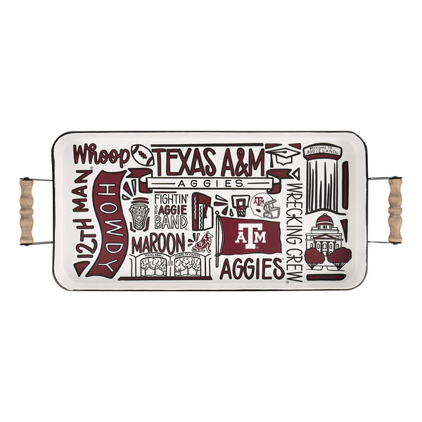 Texas A&M Icon Enamel Tray - Large