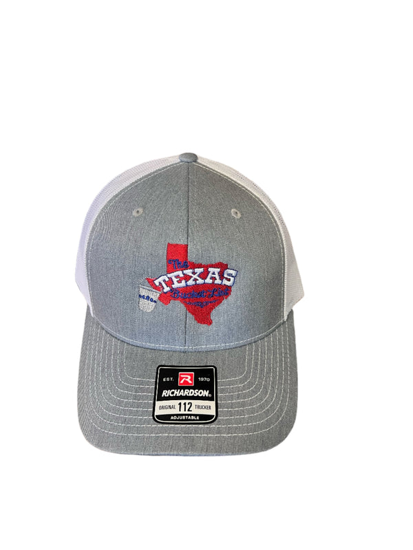 The Texas Bucket List Official Cap - Heather Grey/White