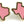 Texas Earrings - Pink Glitter
