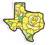 Texas Yellow Rose Sticker