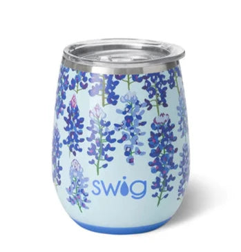 Bluebonnet Stemless Wine Glass