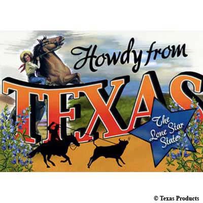 Howdy from Texas Postcard