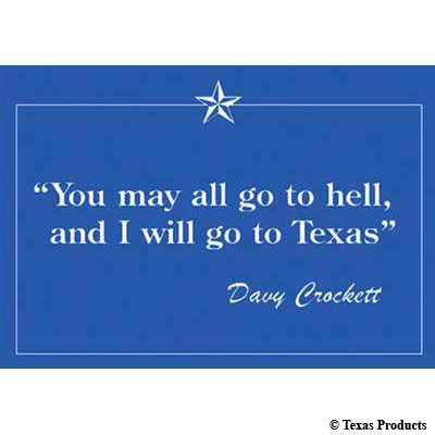Davy Crockett Postcard