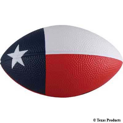 Texas Flag Foam Football