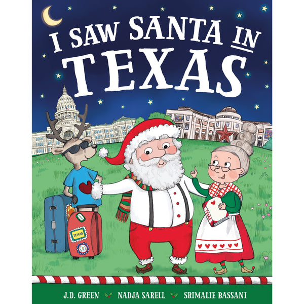 I Saw Santa In Texas Children's Book