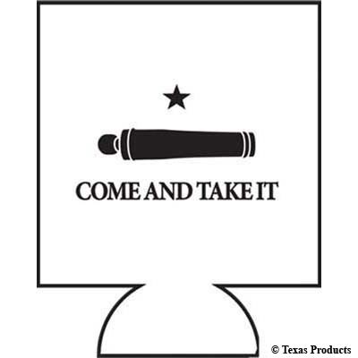 Come and Take It Koozie - White