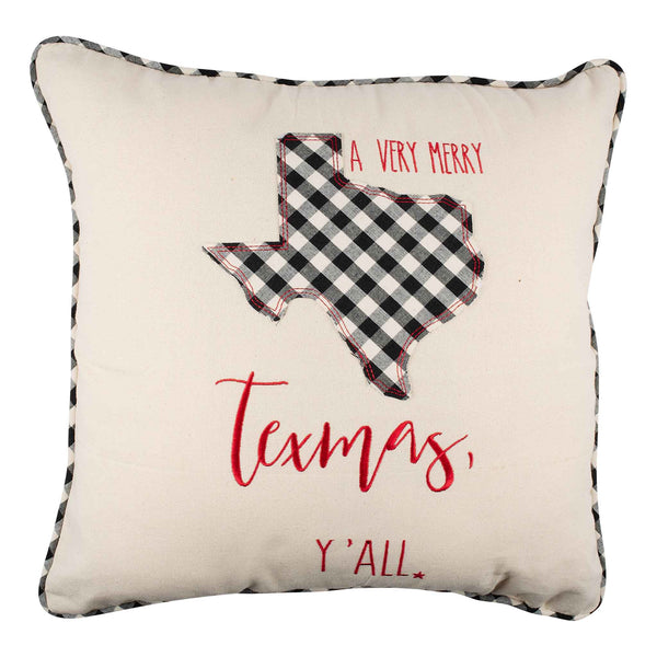Merry Texmas Y’all Christmas Pillow