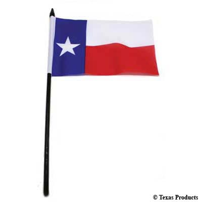 Texas Flag on Stick