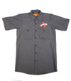 Official The Texas Bucket List Button Up - Charcoal Gray