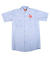 Official The Texas Bucket List Button Up - Light Blue