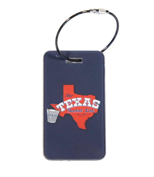 The Texas Bucket List Luggage Tag