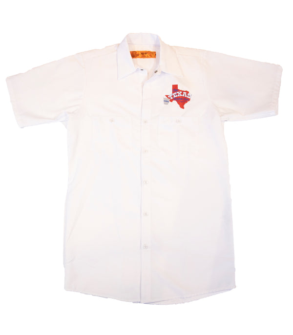 Official The Texas Bucket List Button Up - White