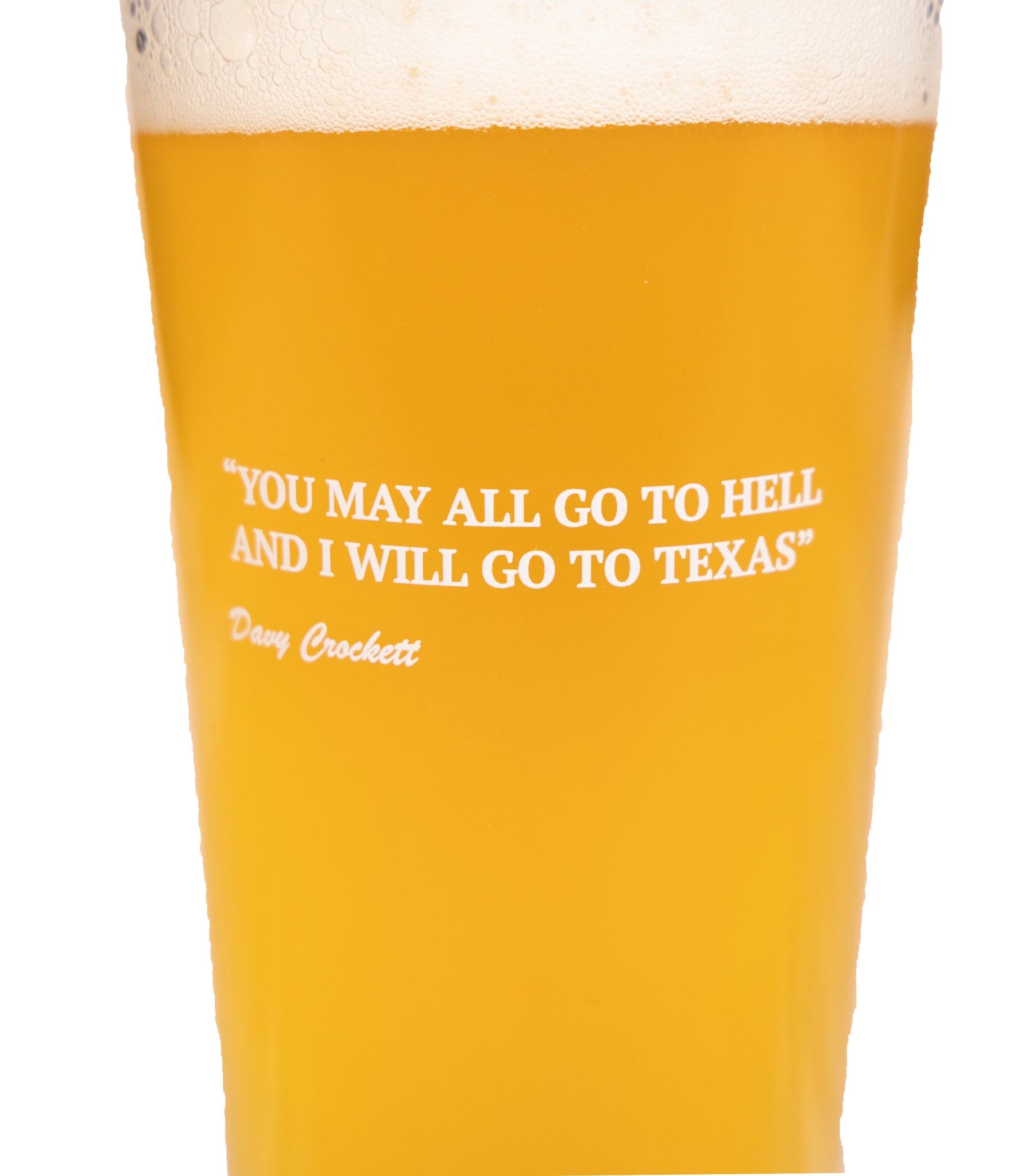 Texas Map Pint Glass Set of 2