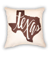 Maroon Texas Pillow